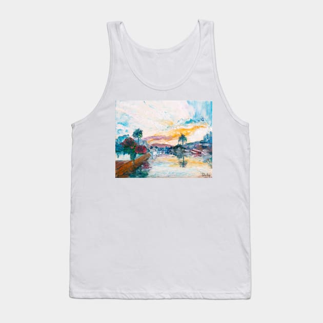 Canals of Empuriabrava Tank Top by NataliaShchip